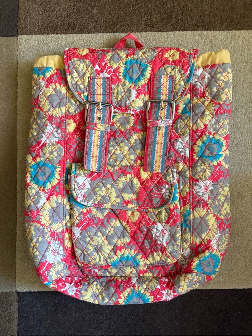 NWOT Quilted Boho Backpack